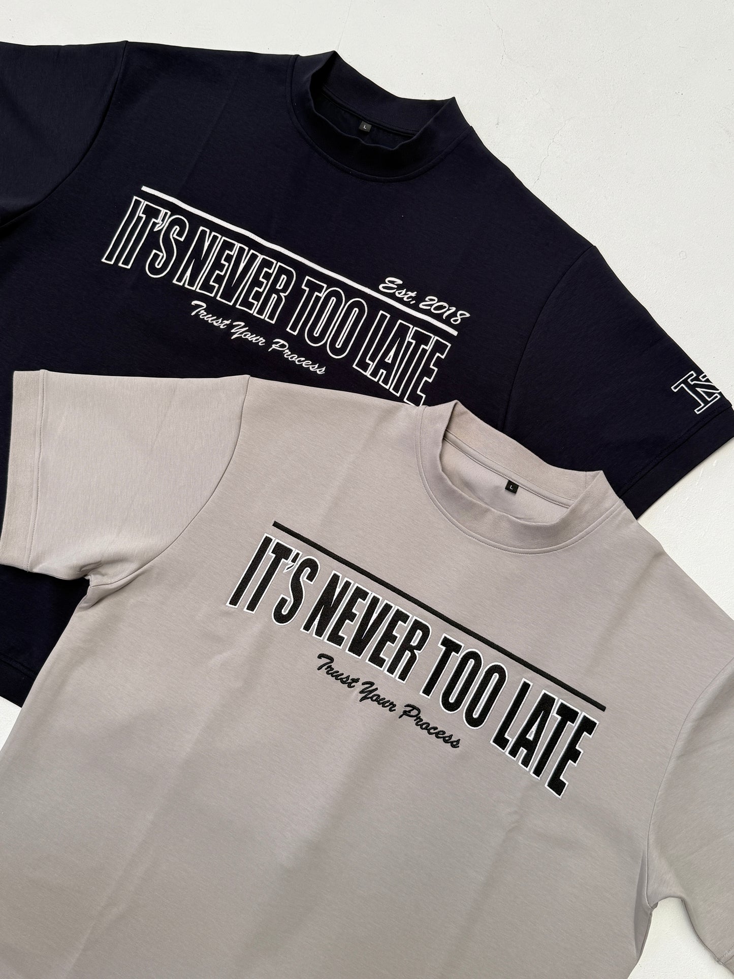 Oversized Flex Tee- Light Grey