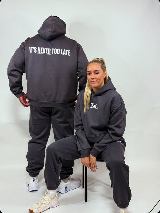 Steel Grey Premium Oversized Hoodie