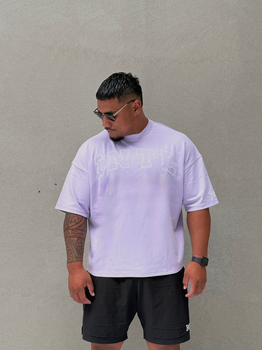 Oversized Boxy Tee- Lavender