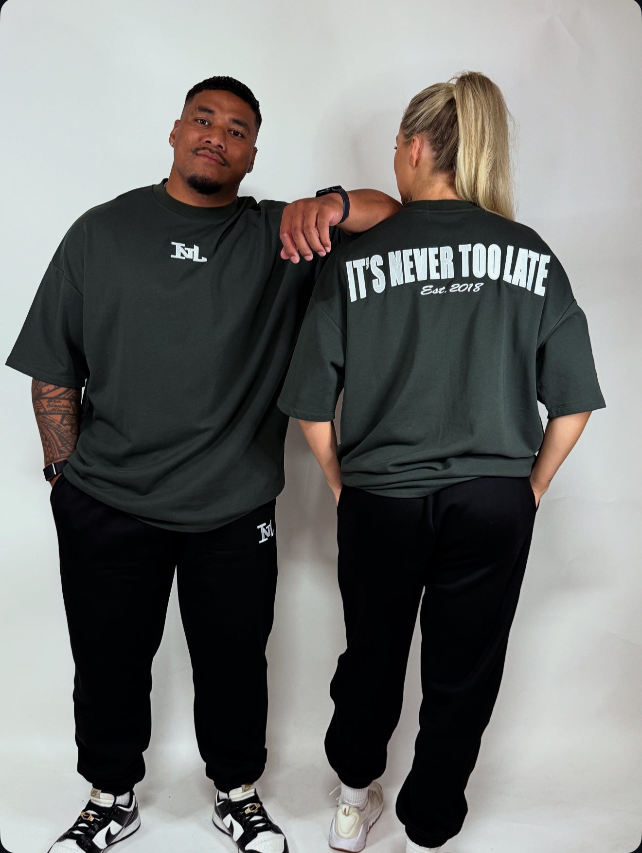 Dark Olive Premium Oversized Tee